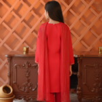 Royal Embroidered Koti-Style 3-Piece Suit for Kids - Image 5