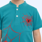 Spider Web Print Teal Summer set - Image 3