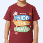 Ride The Wave Kids Maroon set - Image 4