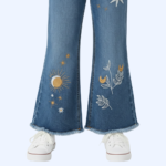 Sun & Blossom Wide-Leg Denim – Girls - Image 2